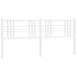 vidaXL Cabecero de metal blanco 193 cm vidaXL Cabecero de metal blanco 193 cm