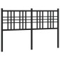 vidaXL Cabecero de metal negro 137 cm