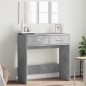 vidaXL Tocador con espejo color gris hormigón 80x39x80 cm vidaXL Tocador con espejo color gris hormigón 80x39x80 cm