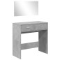 vidaXL Tocador con espejo color gris hormigón 80x39x80 cm vidaXL Tocador con espejo color gris hormigón 80x39x80 cm