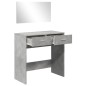 vidaXL Tocador con espejo color gris hormigón 80x39x80 cm vidaXL Tocador con espejo color gris hormigón 80x39x80 cm