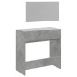 vidaXL Tocador con espejo color gris hormigón 80x39x80 cm vidaXL Tocador con espejo color gris hormigón 80x39x80 cm