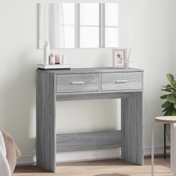 vidaXL Tocador con espejo color gris Sonoma 80x39x80 cm