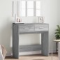 vidaXL Tocador con espejo color gris Sonoma 80x39x80 cm vidaXL Tocador con espejo color gris Sonoma 80x39x80 cm