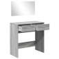 vidaXL Tocador con espejo color gris Sonoma 80x39x80 cm vidaXL Tocador con espejo color gris Sonoma 80x39x80 cm