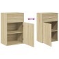 vidaXL Armario almacenaje madera ingeniería roble Sonoma 56,5x39x90 cm vidaXL Armario almacenaje madera ingeniería roble Sonoma 56,5x39x90 cm