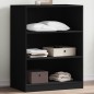 vidaXL Armario de madera de ingeniería negro 77x48x102 cm vidaXL Armario de madera de ingeniería negro 77x48x102 cm