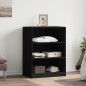 vidaXL Armario de madera de ingeniería negro 77x48x102 cm vidaXL Armario de madera de ingeniería negro 77x48x102 cm