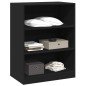 vidaXL Armario de madera de ingeniería negro 77x48x102 cm vidaXL Armario de madera de ingeniería negro 77x48x102 cm