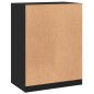 vidaXL Armario de madera de ingeniería negro 77x48x102 cm vidaXL Armario de madera de ingeniería negro 77x48x102 cm