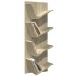vidaXL Estantería de pared 4 niveles roble Sonoma 33x16x90 cm
