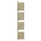 vidaXL Estantería de pared 4 niveles roble Sonoma 33x16x90 cm