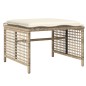 vidaXL Set sofás jardín 4 pzas y cojines ratán sintético vidrio beige vidaXL Set sofás jardín 4 pzas y cojines ratán sintético vidrio beige