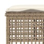 vidaXL Set sofás jardín 4 pzas y cojines ratán sintético vidrio beige vidaXL Set sofás jardín 4 pzas y cojines ratán sintético vidrio beige