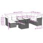vidaXL Set de sofás de jardín 8 piezas y cojines ratán sintético negro vidaXL Set de sofás de jardín 8 piezas y cojines ratán sintético negro