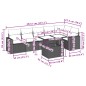 vidaXL Set de sofás de jardín 7 pzas con cojines ratán sintético negro vidaXL Set de sofás de jardín 7 pzas con cojines ratán sintético negro