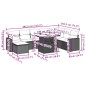 vidaXL Set de sofás de jardín 8 piezas y cojines ratán sintético negro vidaXL Set de sofás de jardín 8 piezas y cojines ratán sintético negro