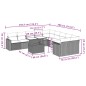vidaXL Set de sofás de jardín 11 pzas y cojines ratán sintético negro vidaXL Set de sofás de jardín 11 pzas y cojines ratán sintético negro