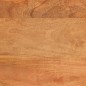 vidaXL Mesita de noche madera maciza mango marrón y negro 50x33x60 c