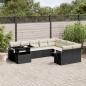 vidaXL Set de sofás de jardín 10 pzas cojines ratán sintético negro vidaXL Set de sofás de jardín 10 pzas cojines ratán sintético negro