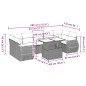 vidaXL Set de sofás de jardín 8 piezas y cojines ratán sintético negro vidaXL Set de sofás de jardín 8 piezas y cojines ratán sintético negro