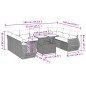 vidaXL Set de sofás de jardín 10 pzas cojines ratán sintético negro vidaXL Set de sofás de jardín 10 pzas cojines ratán sintético negro
