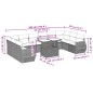 vidaXL Set de sofás de jardín 11 pzas y cojines ratán sintético negro vidaXL Set de sofás de jardín 11 pzas y cojines ratán sintético negro