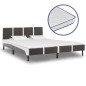 vidaXL Cama con colchón viscoelástico cuero sintético 180x200 cm vidaXL Cama con colchón viscoelástico cuero sintético 180x200 cm