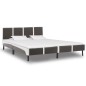 vidaXL Cama con colchón viscoelástico cuero sintético 180x200 cm vidaXL Cama con colchón viscoelástico cuero sintético 180x200 cm