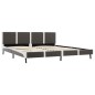 vidaXL Cama con colchón viscoelástico cuero sintético 180x200 cm vidaXL Cama con colchón viscoelástico cuero sintético 180x200 cm