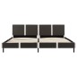 vidaXL Cama con colchón viscoelástico cuero sintético 180x200 cm vidaXL Cama con colchón viscoelástico cuero sintético 180x200 cm