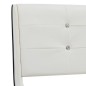 vidaXL Cama con colchón viscoelástico cuero sintético blanco 180x200cm vidaXL Cama con colchón viscoelástico cuero sintético blanco 180x200cm