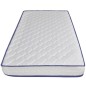 vidaXL Cama con colchón viscoelástico cuero sintético blanco 180x200cm vidaXL Cama con colchón viscoelástico cuero sintético blanco 180x200cm