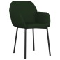 vidaXL Sillas de comedor 2 unidades terciopelo verde oscuro vidaXL Sillas de comedor 2 unidades terciopelo verde oscuro