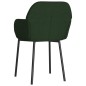 vidaXL Sillas de comedor 2 unidades terciopelo verde oscuro vidaXL Sillas de comedor 2 unidades terciopelo verde oscuro