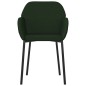 vidaXL Sillas de comedor 2 unidades terciopelo verde oscuro vidaXL Sillas de comedor 2 unidades terciopelo verde oscuro