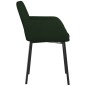 vidaXL Sillas de comedor 2 unidades terciopelo verde oscuro vidaXL Sillas de comedor 2 unidades terciopelo verde oscuro