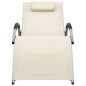 vidaXL Tumbonas 2 unidades textilene crema y gris vidaXL Tumbonas 2 unidades textilene crema y gris