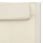 vidaXL Tumbonas 2 unidades textilene crema y gris vidaXL Tumbonas 2 unidades textilene crema y gris