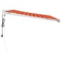 vidaXL Toldo retráctil aluminio y tela naranja y marrón 3,5x2,5 m vidaXL Toldo retráctil aluminio y tela naranja y marrón 3,5x2,5 m