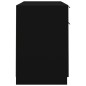 vidaXL Escritorio con armario lateral madera contrachapada negro vidaXL Escritorio con armario lateral madera contrachapada negro