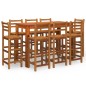 vidaXL Juego muebles de bar para jardín 9 pzas madera maciza de acacia vidaXL Juego muebles de bar para jardín 9 pzas madera maciza de acacia