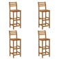 vidaXL Juego muebles de bar para jardín 9 pzas madera maciza de acacia vidaXL Juego muebles de bar para jardín 9 pzas madera maciza de acacia