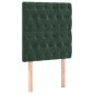 vidaXL Cama box spring con colchón terciopelo verde oscuro 80x200 cm vidaXL Cama box spring con colchón terciopelo verde oscuro 80x200 cm