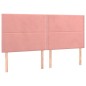 vidaXL Cama box spring con colchón terciopelo rosa 80x200 cm vidaXL Cama box spring con colchón terciopelo rosa 80x200 cm
