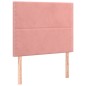 vidaXL Cama box spring con colchón terciopelo rosa 80x200 cm vidaXL Cama box spring con colchón terciopelo rosa 80x200 cm