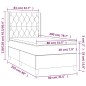 vidaXL Cama box spring con colchón terciopelo azul oscuro 80x200 cm vidaXL Cama box spring con colchón terciopelo azul oscuro 80x200 cm