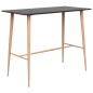 vidaXL Mesa alta y taburetes de bar 7 piezas negro y blanco vidaXL Mesa alta y taburetes de bar 7 piezas negro y blanco