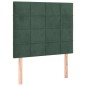 vidaXL Cama box spring colchón y LED terciopelo verde oscuro 80x200 cm vidaXL Cama box spring colchón y LED terciopelo verde oscuro 80x200 cm