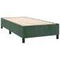 vidaXL Cama box spring colchón y LED terciopelo verde oscuro 80x200 cm vidaXL Cama box spring colchón y LED terciopelo verde oscuro 80x200 cm